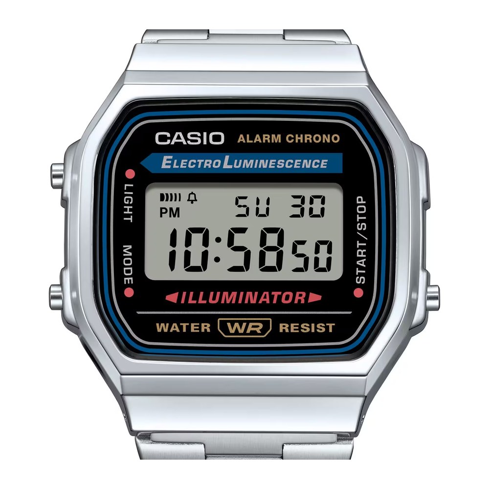 Casio Vintage A168 Reloj Digital de Acero